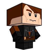 Anakin Skywalker Paper Model