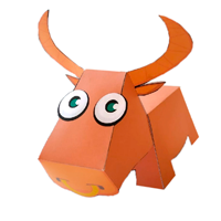 Bull Paper Model