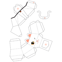 Cat Paper Model