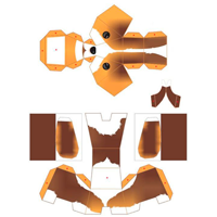 Dog Paper Model