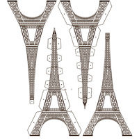 Eiffel Tower Paper Model