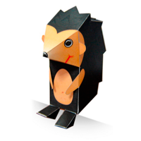 Hedgehog Paper Model
