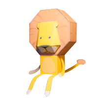 Lion Paper Model