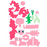 Pinkie Pie Paper Model