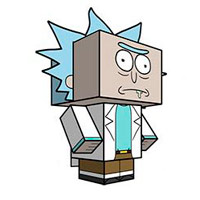 Rick Sanchez Paper Model
