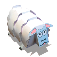 Sheep Paper Model