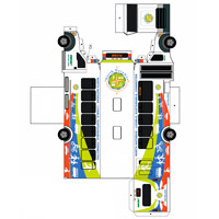 Shuttle Bus Paper Model