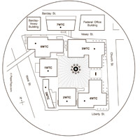 World Trade Center Complex Paper Model