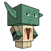 Yoda Paper Model