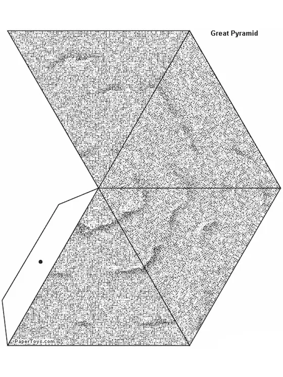 Great Pyramid paper model template
