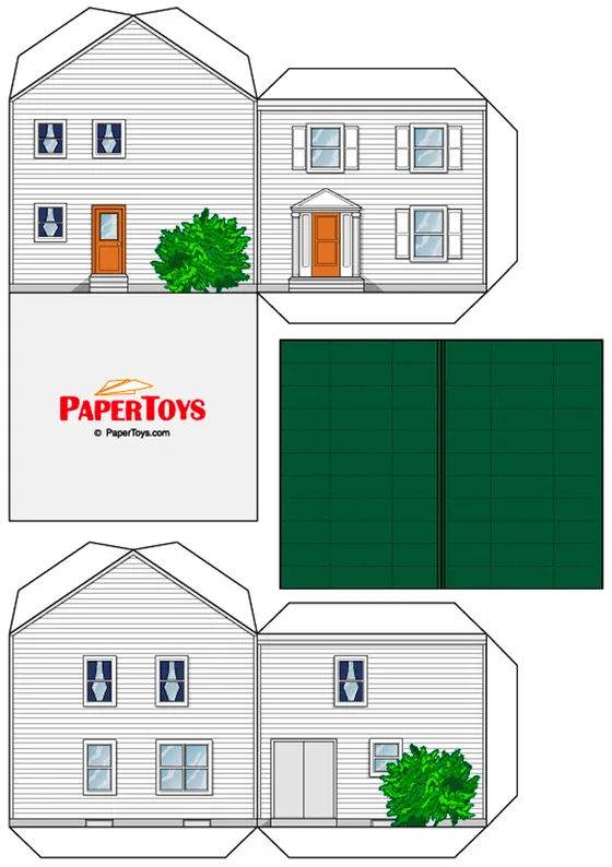 Minnesota Home paper model template