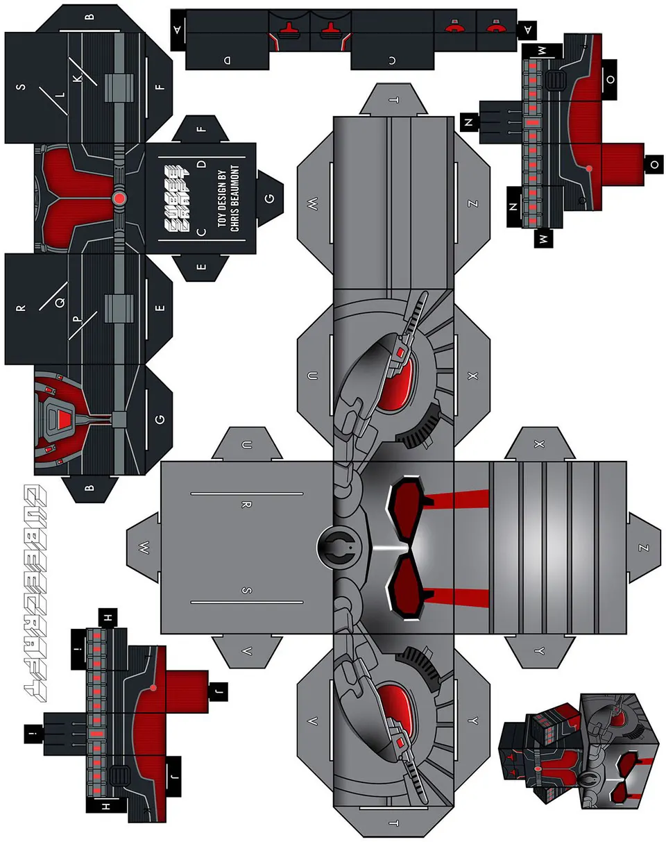 Ant Man paper model — printable template