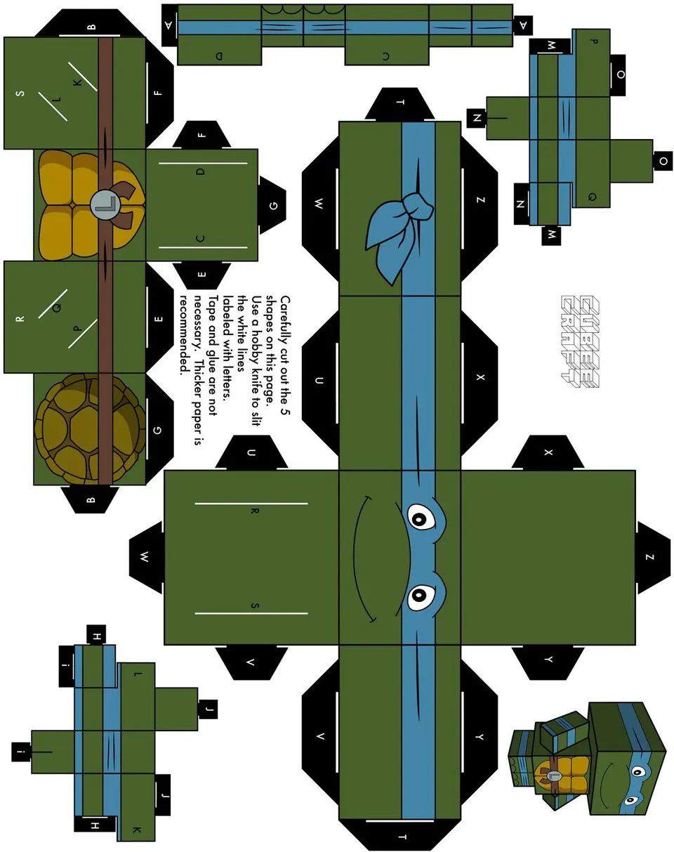 Leonardo paper model — printable template