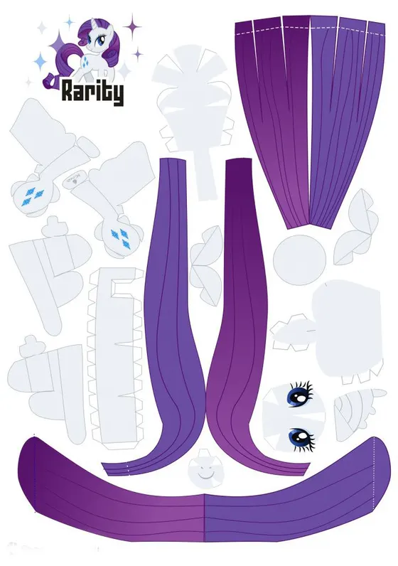 Rarity paper model template