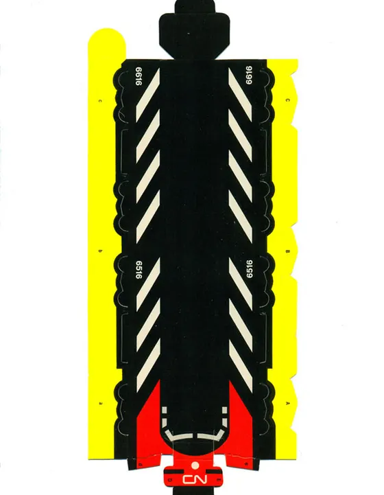 Canadian National Railway Train paper model template