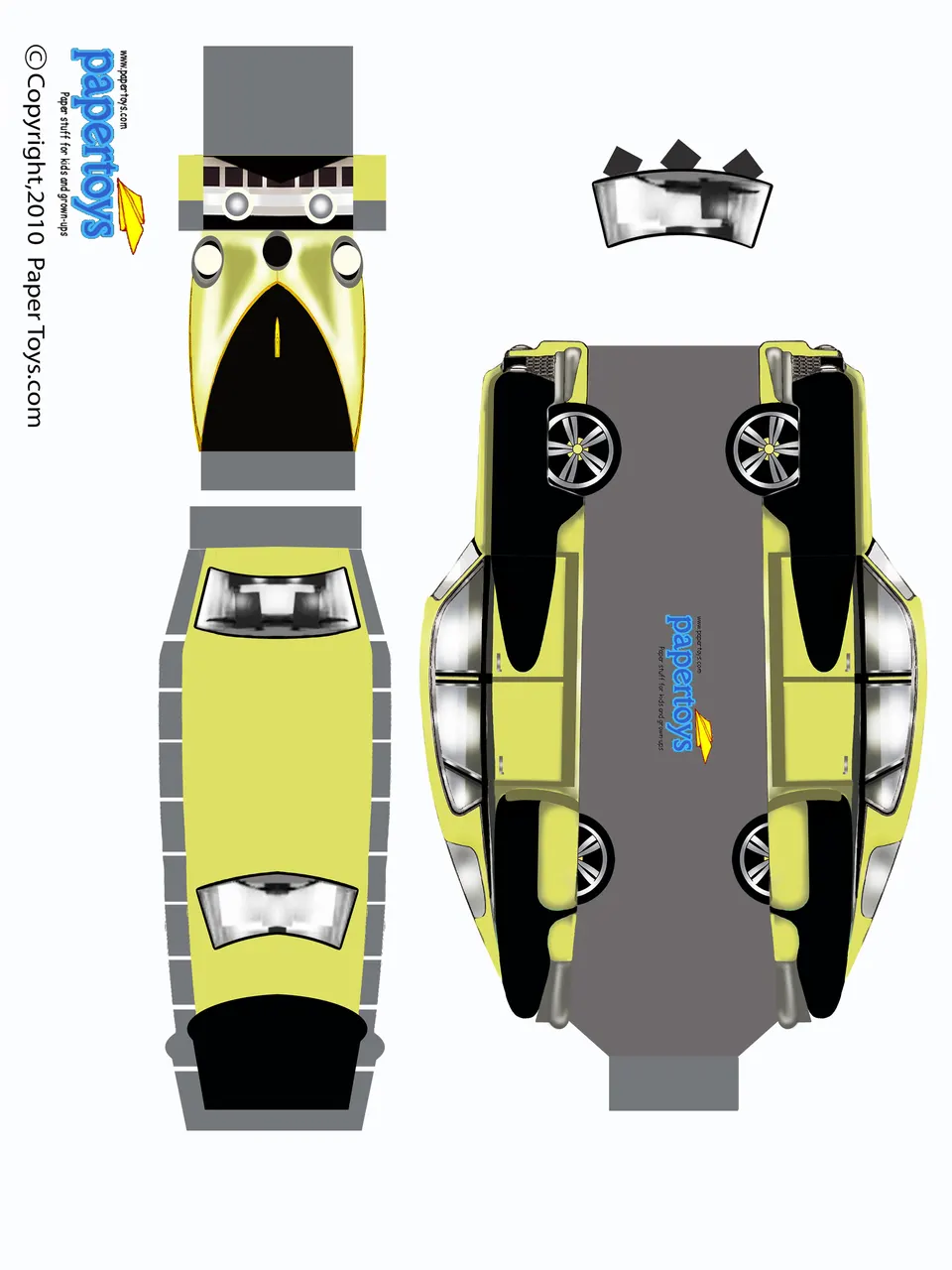 Tucker Automobile paper model — printable template